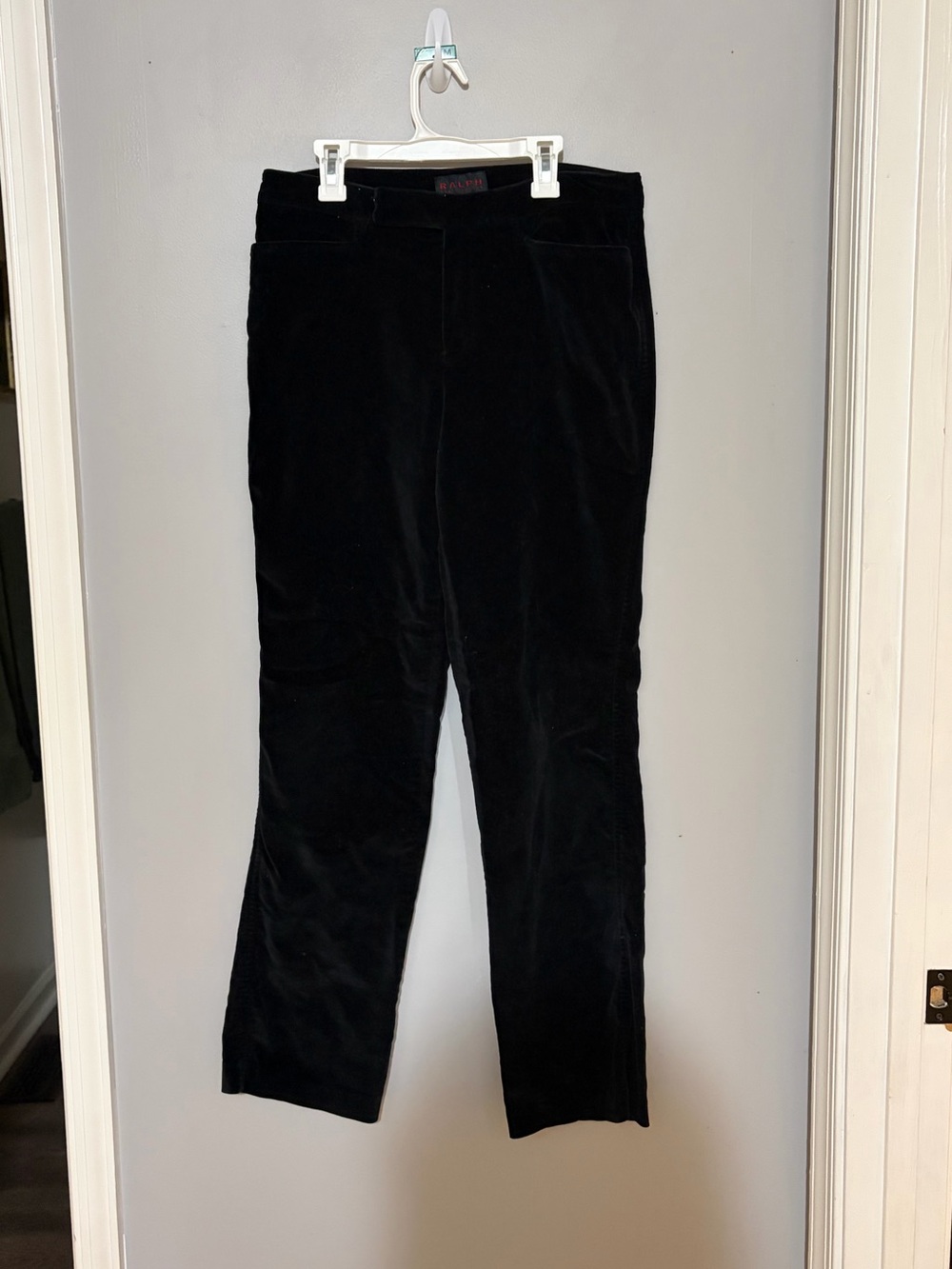 Vintage Ralph Lauren Women’s Size 8 Black Corduroy Straight-Leg Pants